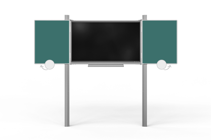 Interaktivní displej 86" s křídly na pylonech