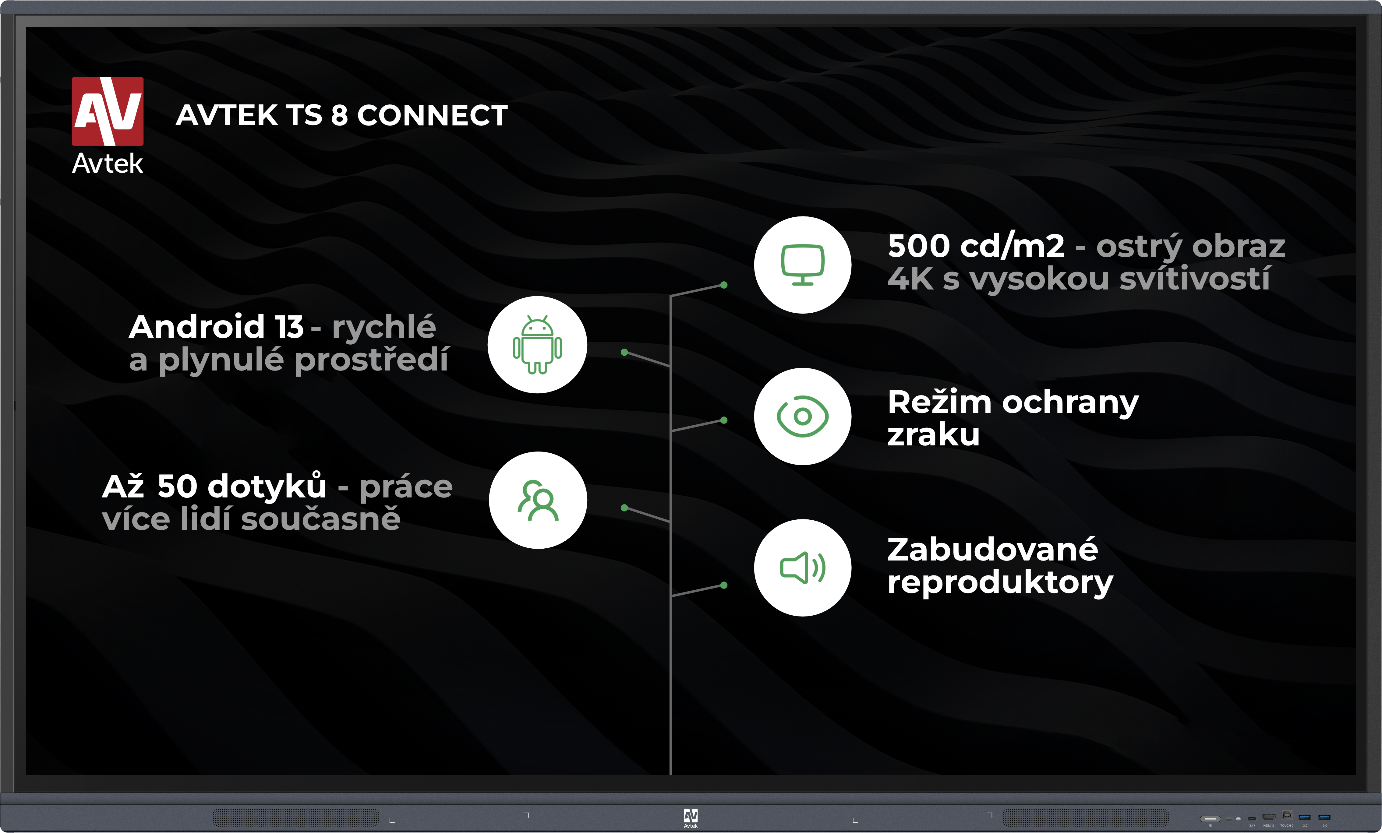 Základní informace o AVTEK TS 8 CONNECT.