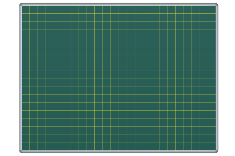 Keramická křídová tabule ŠKOL K - čtverce 50 mm Zelená magnetická tabule na křídy se čtverci 50 mm ekoTAB 120x100. #1