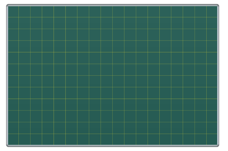 Keramická křídová tabule ŠKOL K - čtverce 100 mm Zelená magnetická tabule na křídy se čtverci 100 mm ekoTAB 180x120. #1