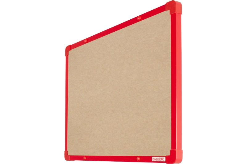 Textilní nástěnka s červeným rámem Textilní nástěnka na zeď boardOK 60x45. #2
