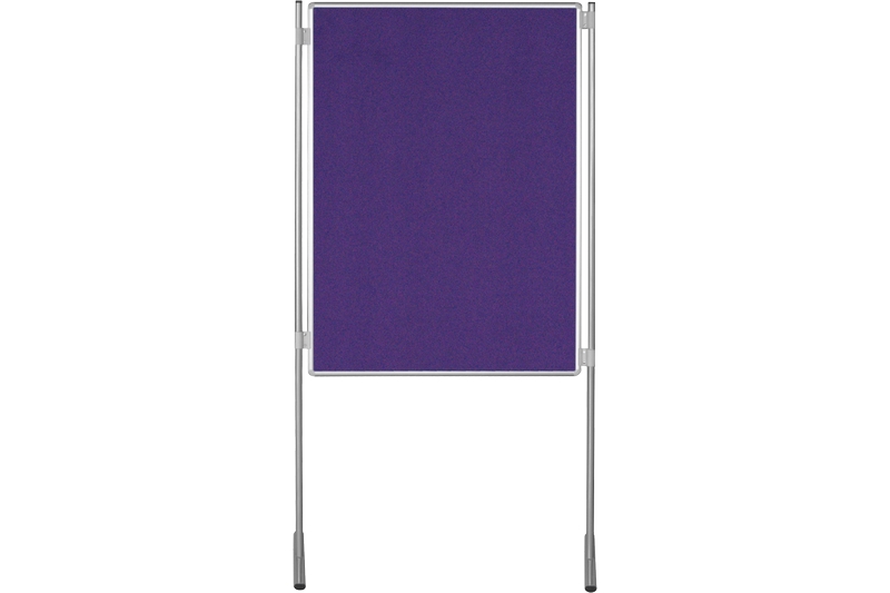 Textilní paraván fialový Oboustranná textilní paravánová nástěnka ekoTAB fialová 150x100. #1