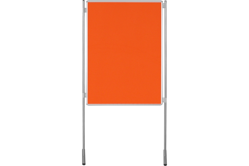 Textilní paraván oranžový Oboustranná textilní paravánová nástěnka ekoTAB oranžová 120x90. #1