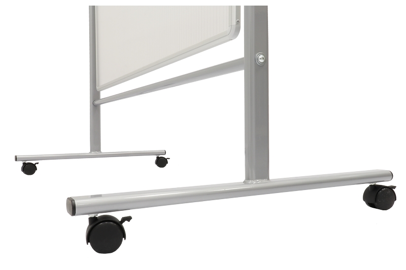 Ochranná stěna polykarbonátová pojízdná Mobilní ochranná stěna proti virům a bakteriím 150x120 s rámem na kolečkách. #4