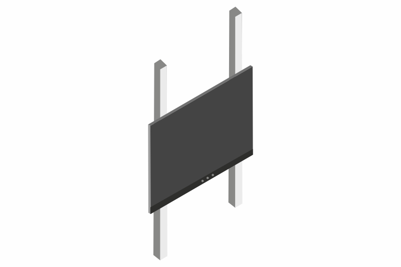 Interaktivní sestava LCD panel na PYLONU AL