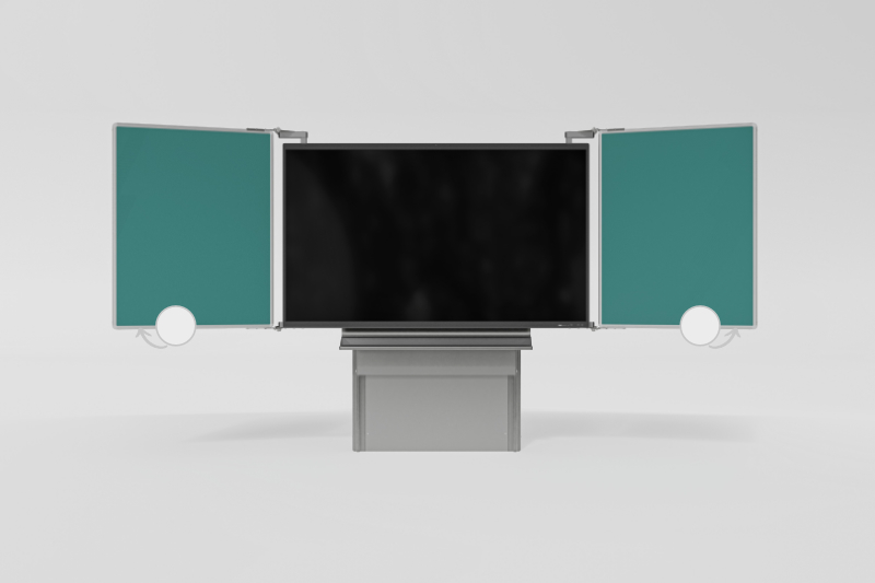 Interaktivní displej 75" s křídly na zvedacím stojanu # 1