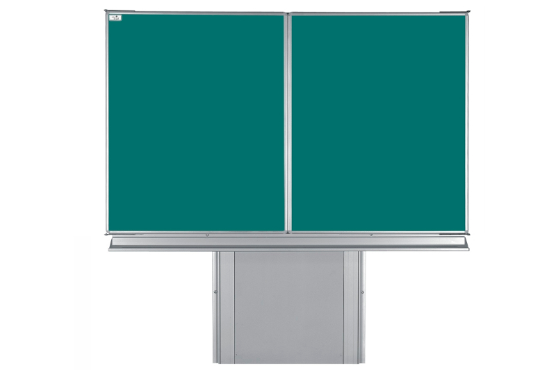 Školní tabule TRIPTYCH ZZBZZ na stojanu Třídílná magnetická keramická tabule ekoTAB 200x120 na stojanu zvedacím. #2