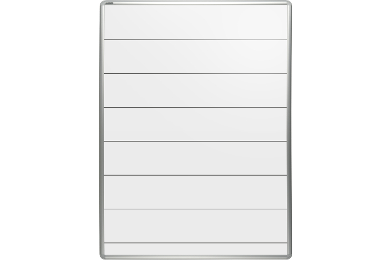 Keramická tabule na fixy MANAŽER K - linky 120 mm Bílá magnetická tabule na fixy s linkami 120 mm ekoTAB 60x90. #1