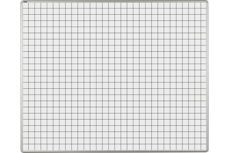 Keramická tabule na fixy MANAŽER K - čtverce 50 mm Bílá magnetická tabule na fixy se čtverci 50 mm ekoTAB 150x120. #1