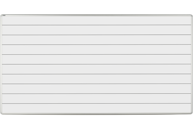 Keramická tabule na fixy MANAŽER K - linky 100 mm Bílá magnetická tabule na fixy s linkami 100 mm ekoTAB 200x100. #1