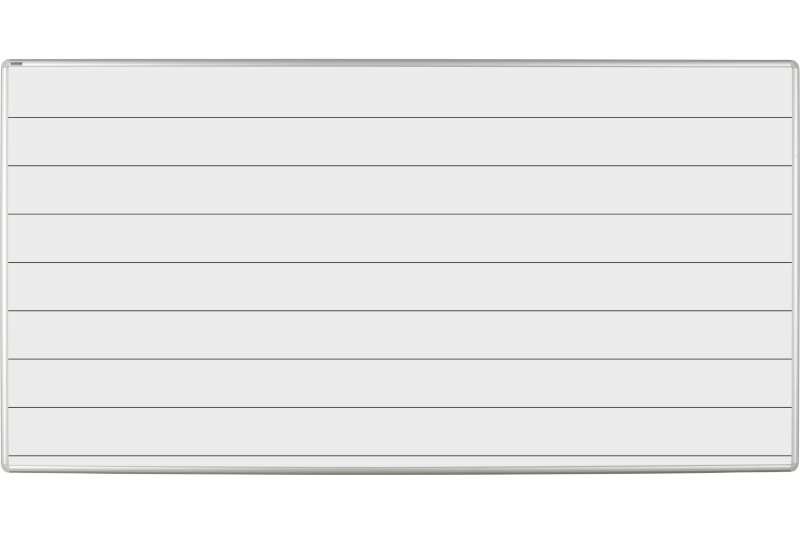 Keramická tabule na fixy MANAŽER K - linky 120 mm Bílá magnetická tabule na fixy s linkami 120 mm ekoTAB 200x100. #1
