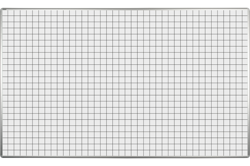 Keramická tabule na fixy MANAŽER K - čtverce 50 mm Bílá magnetická tabule na fixy se čtverci 50 mm ekoTAB 200x120. #1