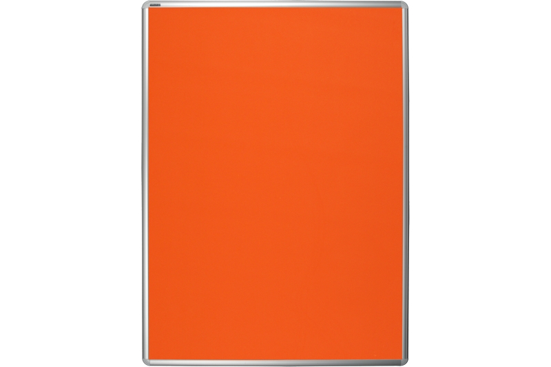 Textilní nástěnka oranžová Oranžová textilní nástěnka na zeď ekoTAB 75x100. #1