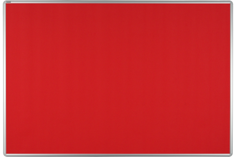 Textilní nástěnka červená Červená textilní nástěnka na zeď ekoTAB 120x100. #1