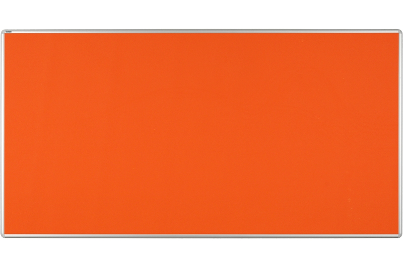 Textilní nástěnka oranžová Oranžová textilní nástěnka na zeď ekoTAB 200x100. #1