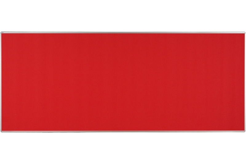 Textilní nástěnka červená Červená textilní nástěnka na zeď ekoTAB 300x120. #1