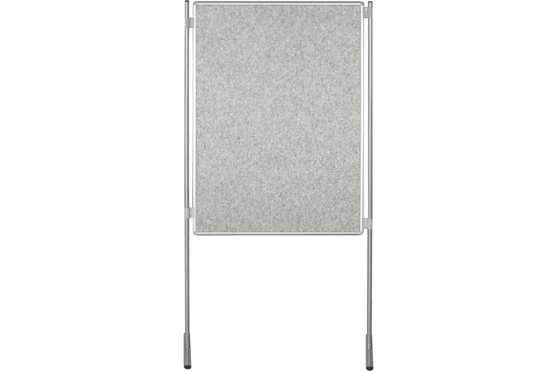 Textilní paraván šedý Oboustranná textilní paravánová nástěnka ekoTAB šedá 150x120. #1