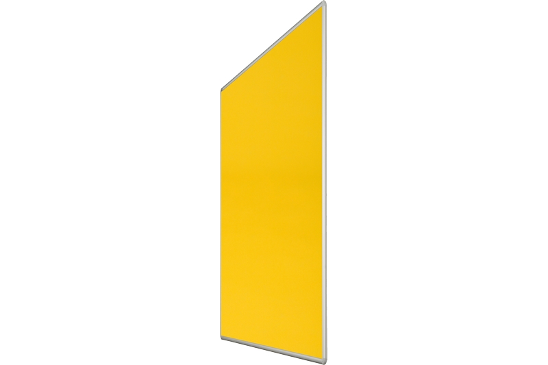 Textilní nástěnka žlutá pro lištový systém Žlutá textilní nástěnka ekoTAB 100x120 určená pro lištový systém s horizontálním posunem. #3