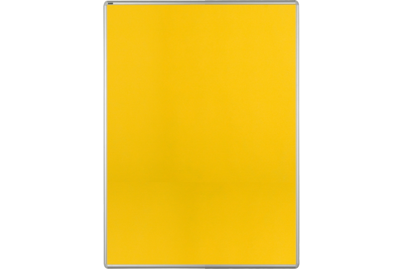 Textilní nástěnka žlutá pro lištový systém Žlutá textilní nástěnka ekoTAB 100x120 určená pro lištový systém s horizontálním posunem. #2