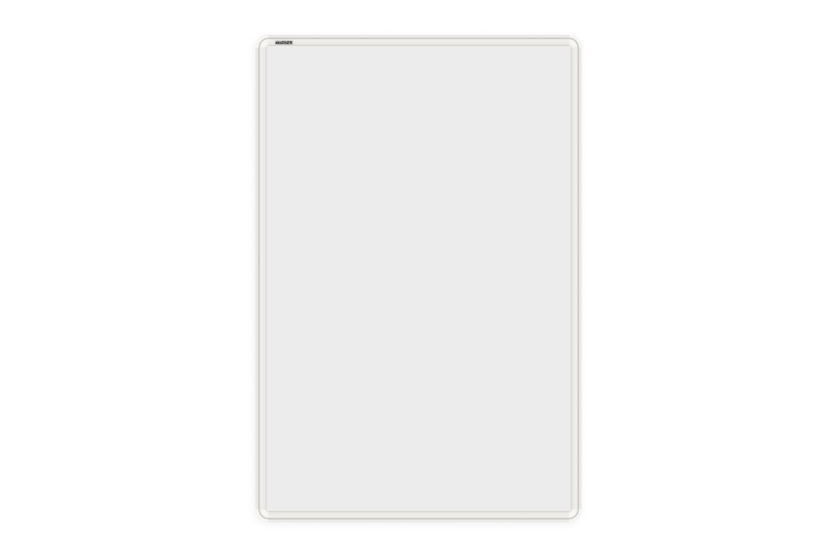 Keramická tabule na fixy ekoTAB MANAŽER K s bílým rámem Bílá magnetická tabule na fixy ekoTAB 60x90 s bílým rámem. #1