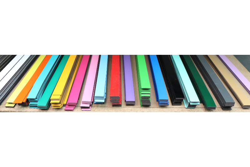 Magnetický pásek oranžová tmavá Popisovatelný magnetický pásek pro rozvrhové a plánovací tabule ekoTAB. #3