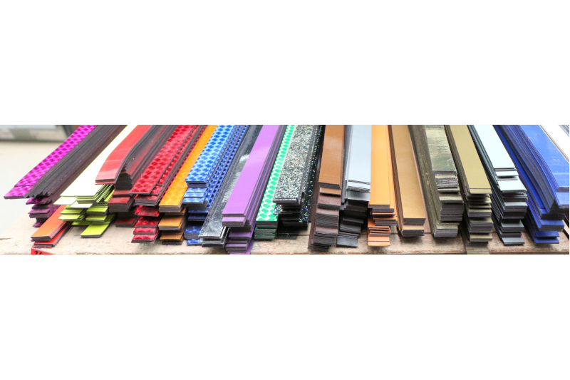 Magnetický pásek fialová mozaika Popisovatelný magnetický pásek pro rozvrhové a plánovací tabule ekoTAB. #3