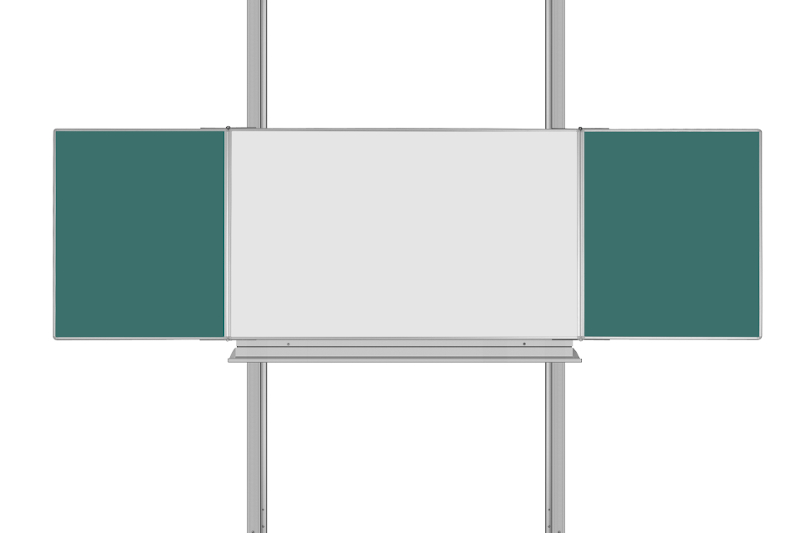 Hliníková polička pro PYLON AL Polička pro odkládání kříd a fixů k tabulím na pylonu ekoTAB 107 cm. #2