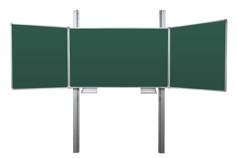 Školní tabule TRIPTYCH Fine na pylonech - ZZZZZ Třídílná tabule na křídy Fine 200x100 na pylonovém zvedacím systému. #1