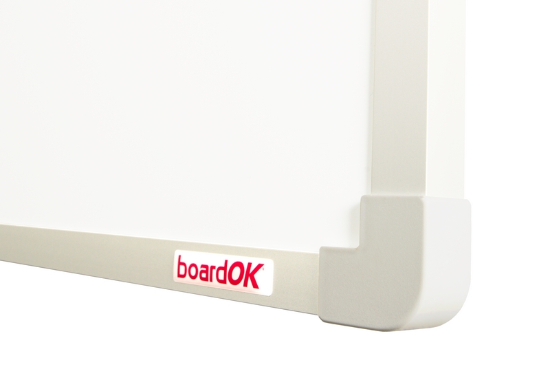 Lakovaná tabule na fixy se stříbrným rámem Bílá magnetická tabule na zeď boardOK 60x45. #3
