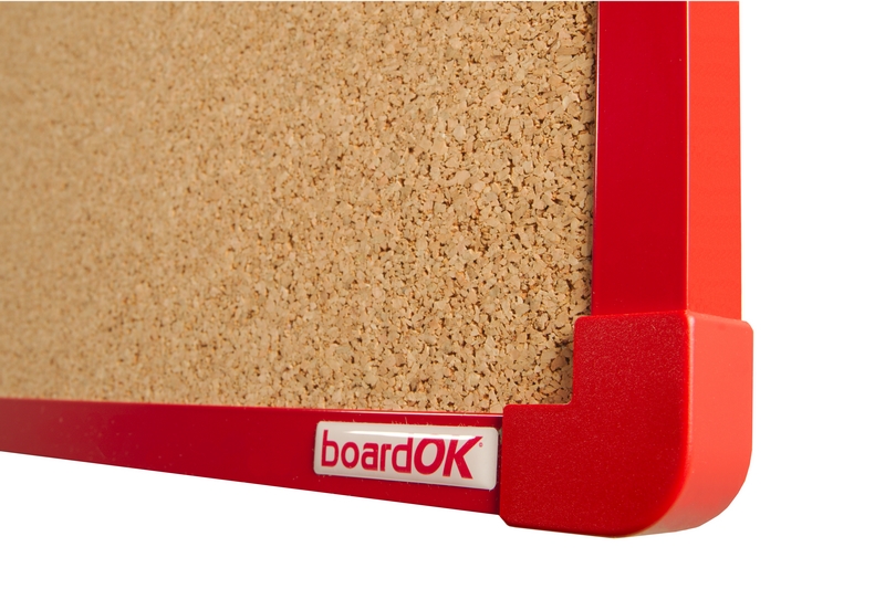 Korková nástěnka s červeným rámem Korková nástěnka na zeď boardOK 60x45. #3