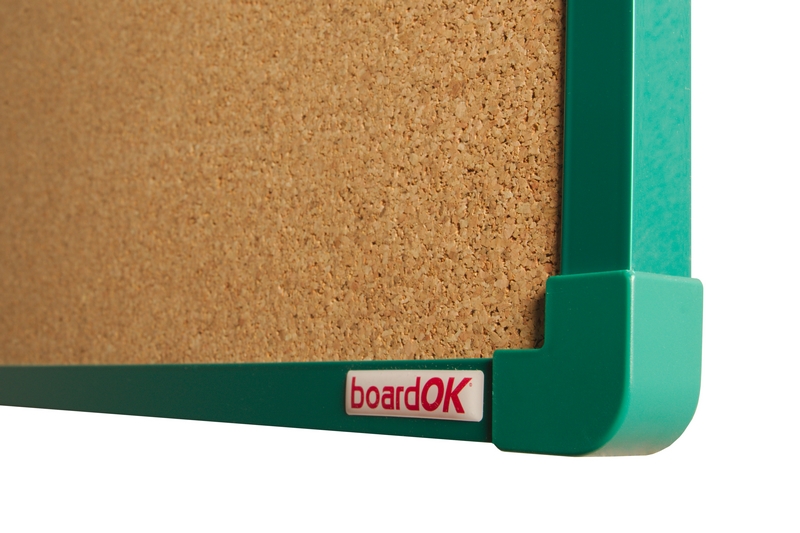 Korková nástěnka se zeleným rámem Korková nástěnka na zeď boardOK 60x45. #3