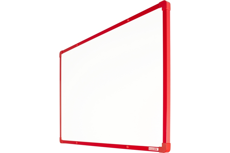 Lakovaná tabule na fixy s červeným rámem Bílá magnetická tabule na zeď boardOK 60x90. #2