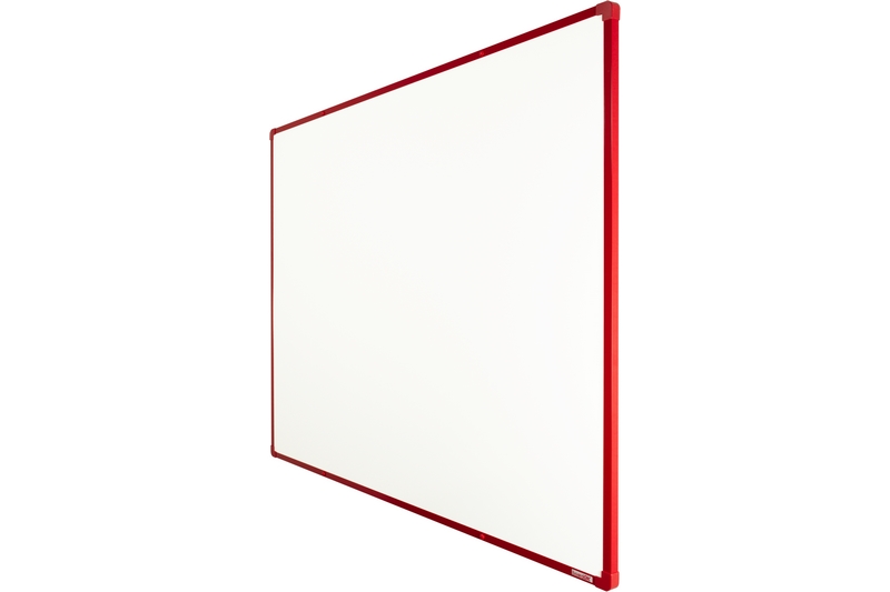 Lakovaná tabule na fixy s červeným rámem Bílá magnetická tabule na zeď boardOK 150x120. #2