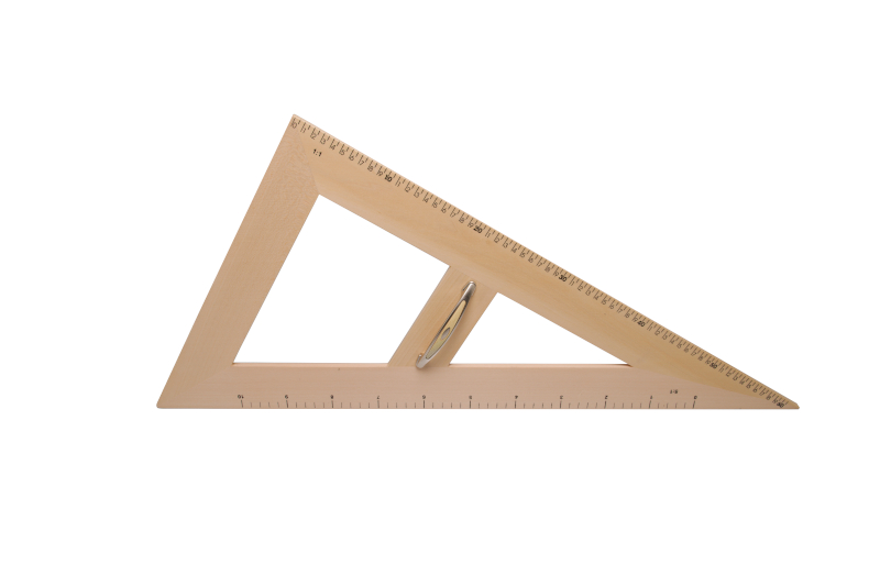 Magnetický trojúhelník Dřevěný magnetický trojúhelník s úhlem 30°. #1