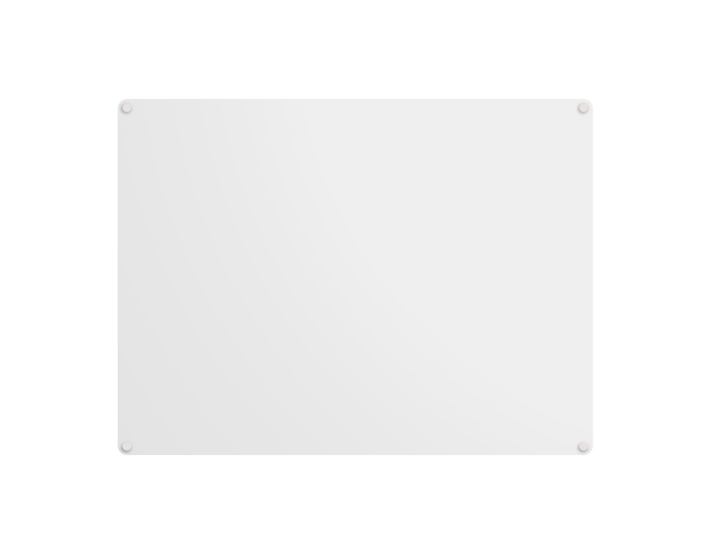 Bezrámová keramická tabule na fixy Bílá bezrámová magnetická tabule na fixy 120x90 cm. #1