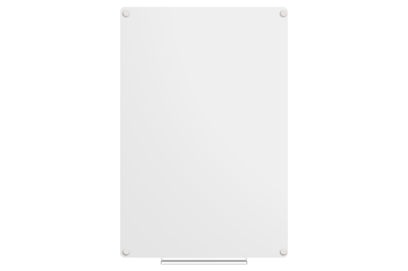 Bezrámová keramická tabule na fixy Bílá bezrámová magnetická tabule na fixy 60x90 cm. #2