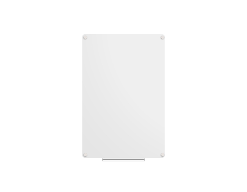 Bezrámová keramická tabule na fixy Bílá bezrámová magnetická tabule na fixy 60x90 cm. #2