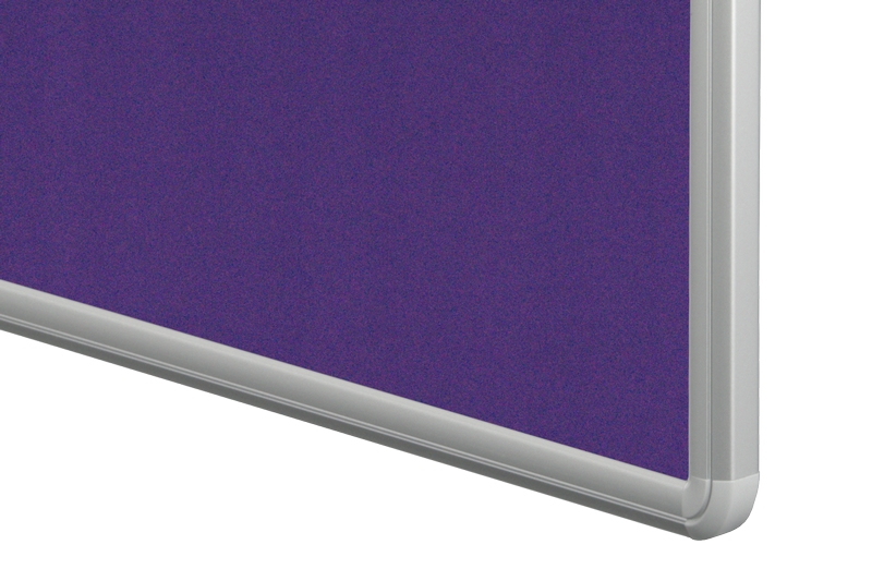 Textilní nástěnka fialová pro lištový systém Fialová textilní nástěnka ekoTAB 120x120 určená pro lištový systém s horizontálním posunem. #4