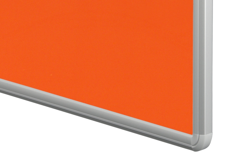 Textilní nástěnka oranžová pro lištový systém Oranžová textilní nástěnka ekoTAB 150x120 určená pro lištový systém s horizontálním posunem. #4