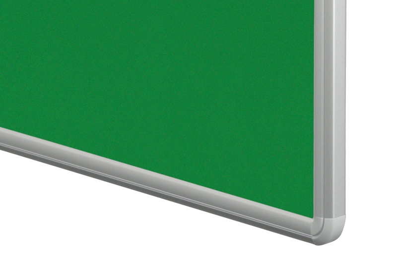 Textilní nástěnka zelená pro lištový systém Zelená textilní nástěnka ekoTAB 100x120 určená pro lištový systém s horizontálním posunem. #4