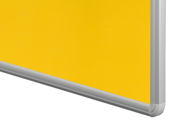 Textilní nástěnka žlutá pro lištový systém Žlutá textilní nástěnka ekoTAB 100x120 určená pro lištový systém s horizontálním posunem. #4