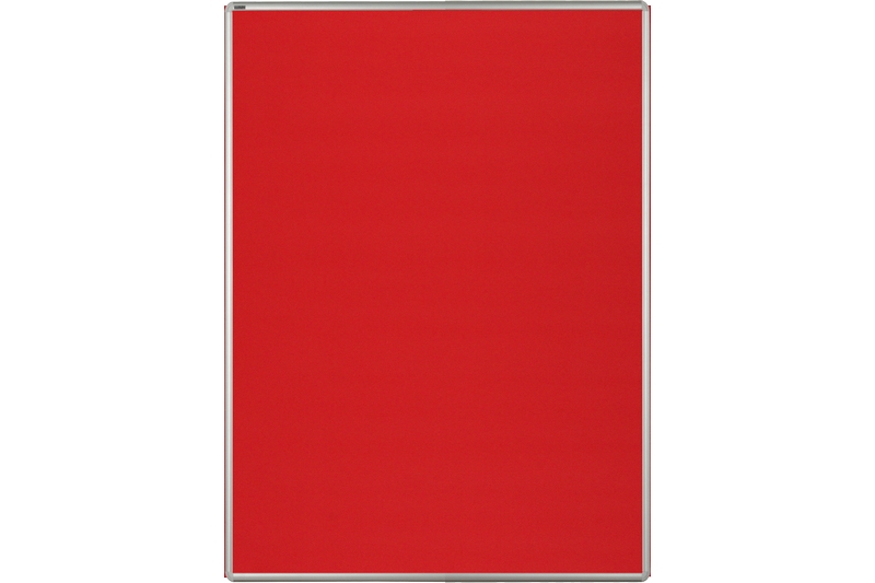 Textilní nástěnka červená pro lištový systém Červená textilní nástěnka ekoTAB 100x120 určená pro lištový systém s horizontálním posunem. #2