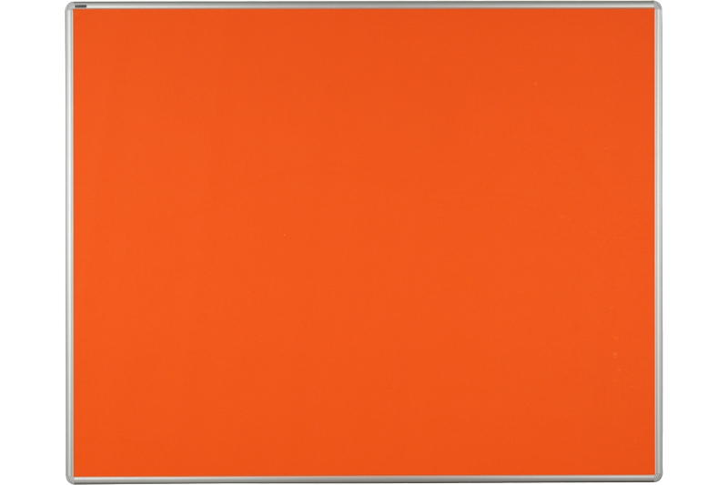 Textilní nástěnka oranžová pro lištový systém Oranžová textilní nástěnka ekoTAB 150x120 určená pro lištový systém s horizontálním posunem. #2