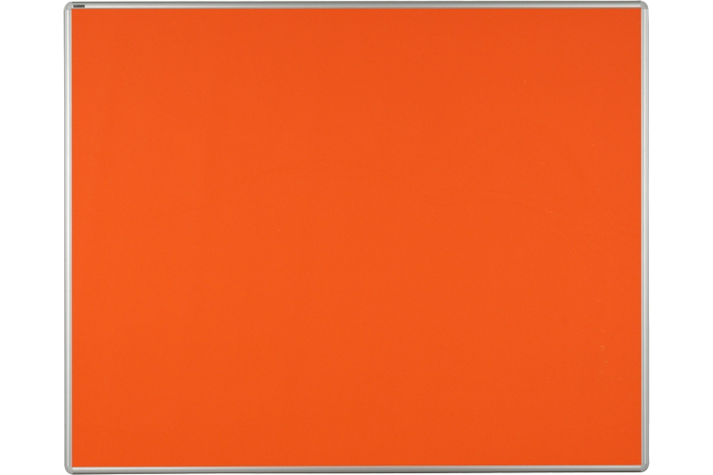 Textilní nástěnka oranžová pro lištový systém Oranžová textilní nástěnka ekoTAB 150x120 určená pro lištový systém s horizontálním posunem. #2