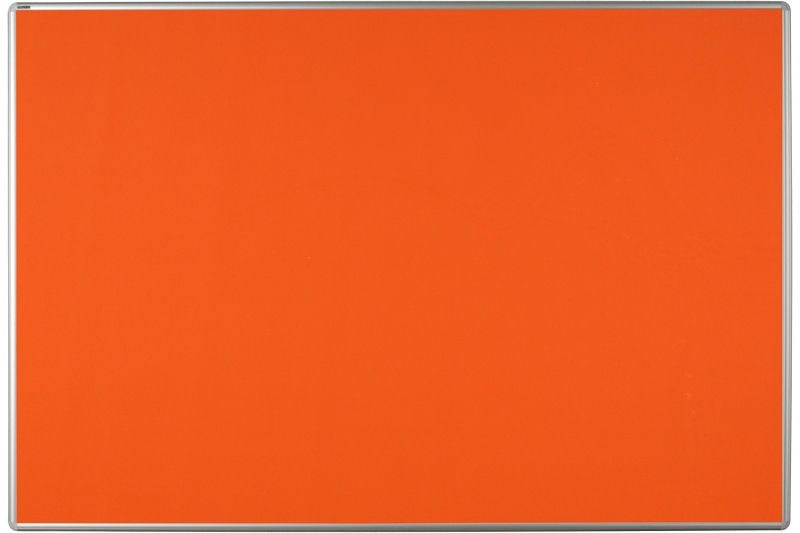 Textilní nástěnka oranžová pro lištový systém Oranžová textilní nástěnka ekoTAB 180x120 určená pro lištový systém s horizontálním posunem. #2