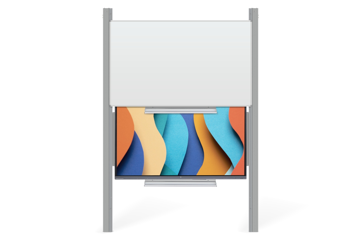 Interaktivní sestava LCD panel s přední krycí tabulí na PYLONU AL
