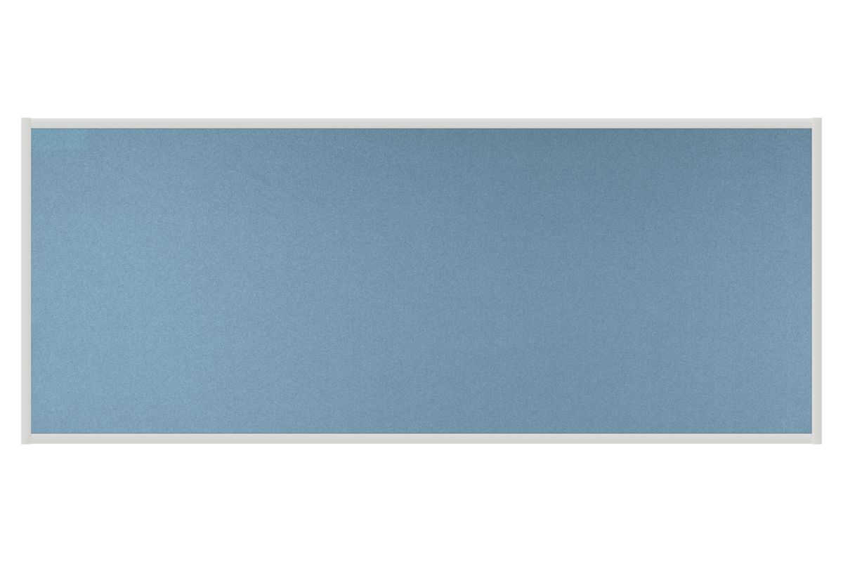 Stolový paraván EKONOMIK světle modrý Kancelářský paraván s textilním povrchem v barvě světle modrá a hranatým rámem o rozměru 160x65. #1