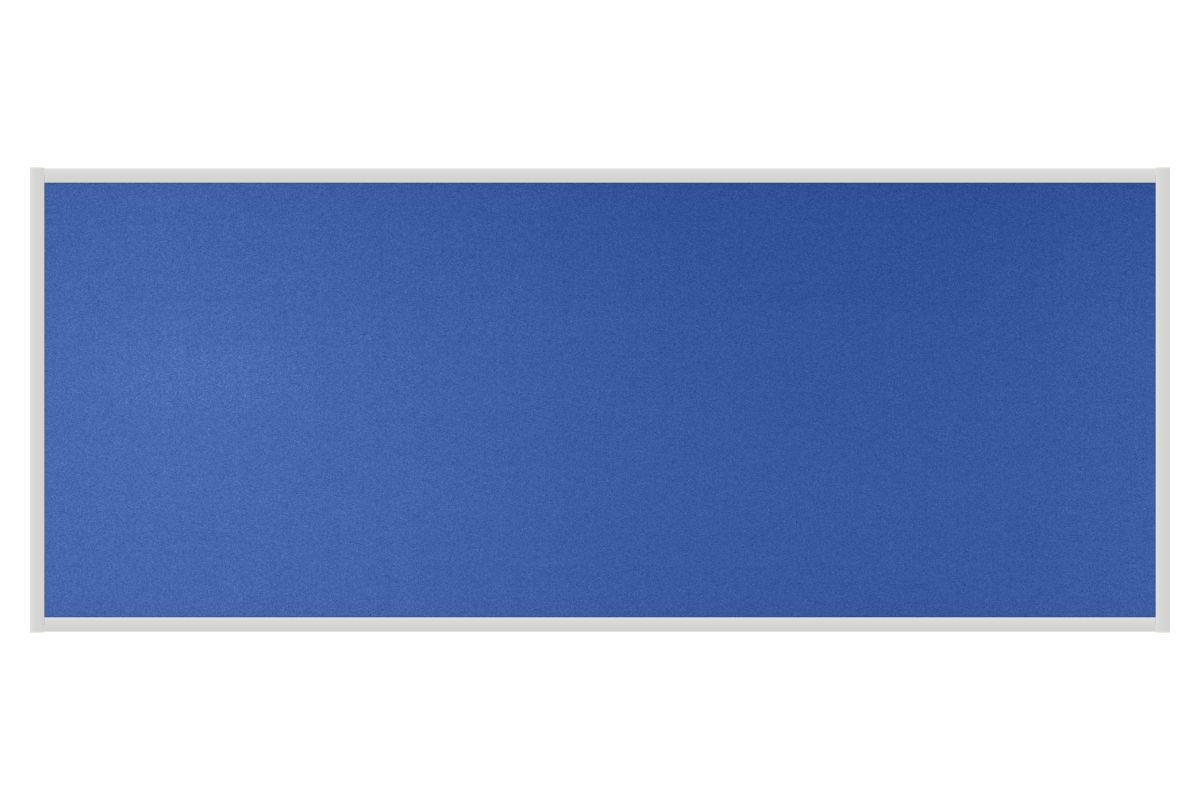 Stolový paraván EKONOMIK královsky modrý Kancelářský paraván s textilním povrchem v barvě královsky modrá a hranatým rámem o rozměru 160x65. #1
