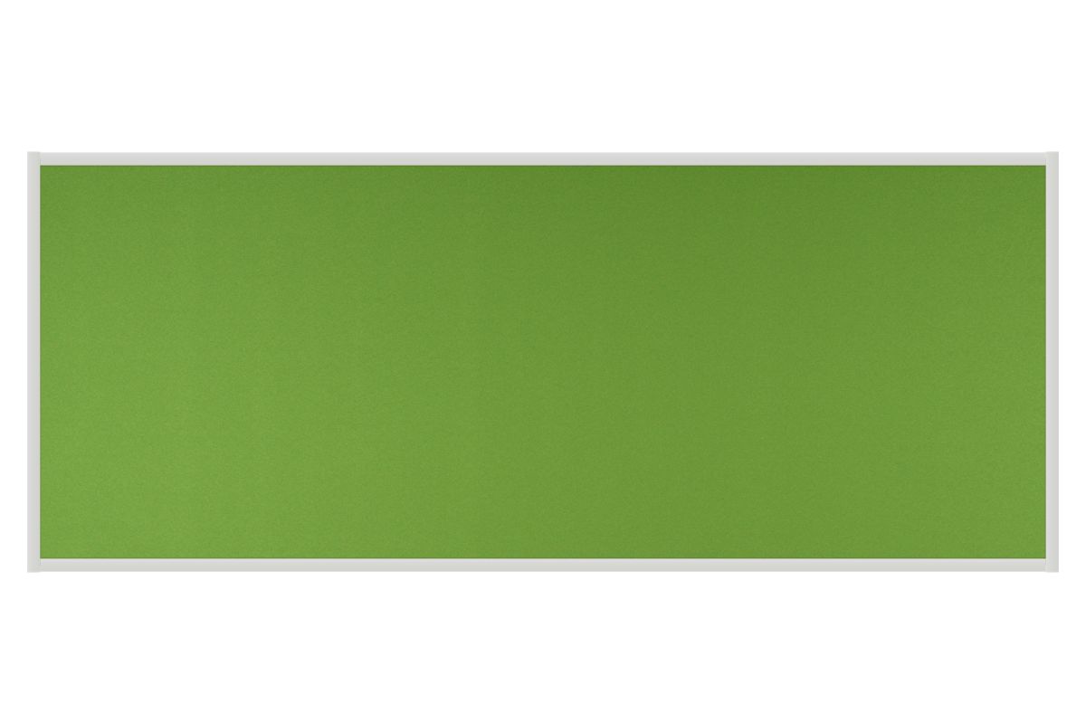 Stolový paraván EKONOMIK jarní zelený Kancelářský paraván s textilním povrchem v barvě jarní zelená a hranatým rámem o rozměru 160x65. #1