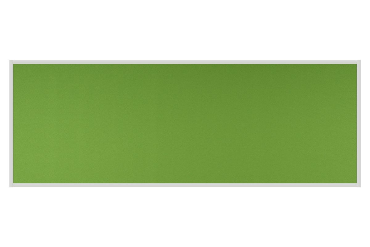 Stolový paraván EKONOMIK jarní zelený Kancelářský paraván s textilním povrchem v barvě jarní zelená a hranatým rámem o rozměru 180x65. #1